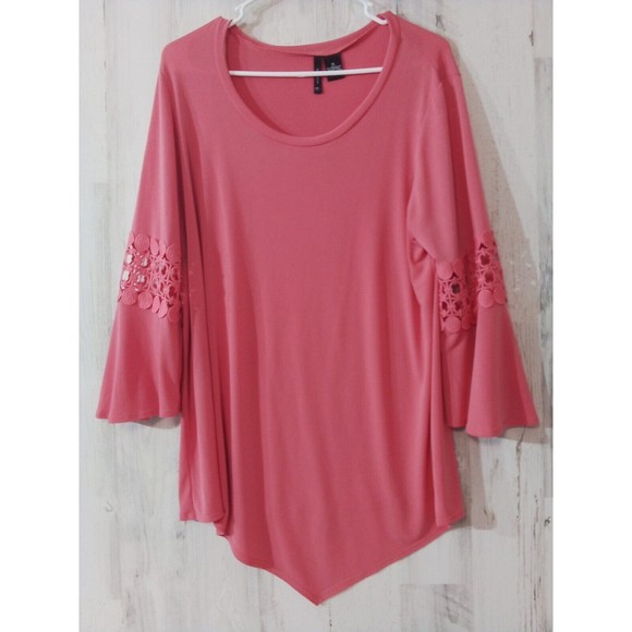 Women's New Direction Peach Lace Detail‎ On Arm  Size XL - Picture 9 of 16